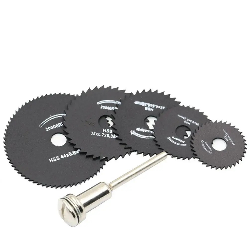 LumiParty 6pcs/set Metal HSS Circular Saw Blade High Speed Steel