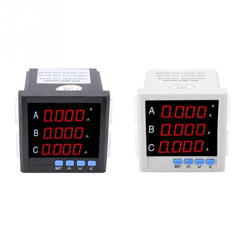 

1A/5A/10A Digital LED Programmable Three Phase AC Ammeter True RMS Mutifuction Energy Meter