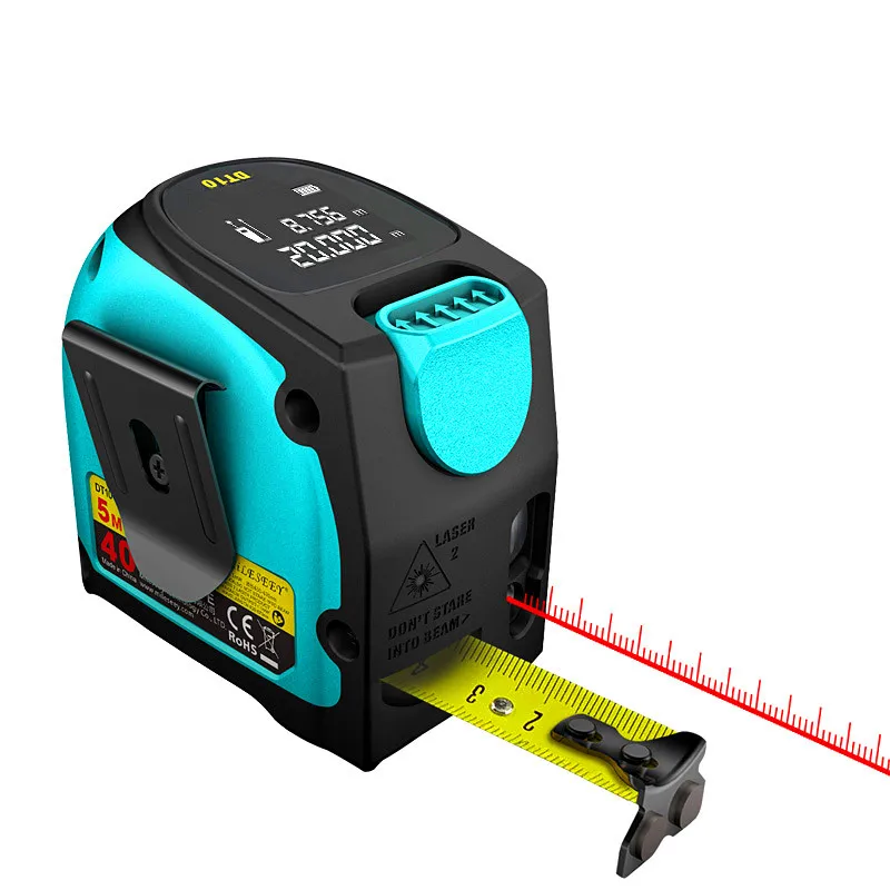 

2 in 1 LCD Display 40M 60M Digital Laser Rangefinder Laser Distance Meter Tape Measure Tool