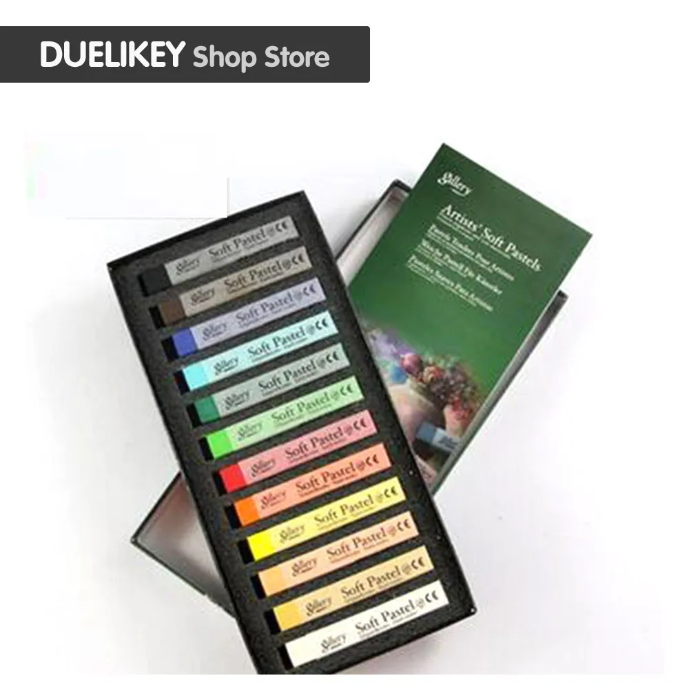 

Soft crayon drawing set art set soft crayon hair chalk pen hair color crayon 12 color art school supplies