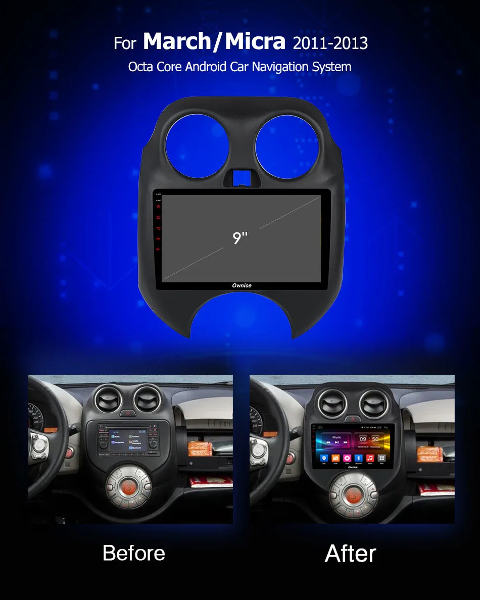 Clearance Ownice 9 Inch For Nissan Mirca March K13 Renault Pulse Android 8.1 Car Radio Multimedia Head Units Tape Recorder Gps DAB PC 2 Clearance Ownice 9 Inch For Nissan Mirca March K13 Renault Pulse Android 8.1 Car Radio Multimedia Head Units Tape Recorder Gps DAB PC 2