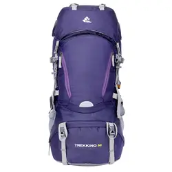 Бесплатный Рыцарь 60L Водонепроницаемый восхождение Пеший Туризм рюкзак с защитой от дождя сумки кемпинг альпинистские рюкзаки спорта на