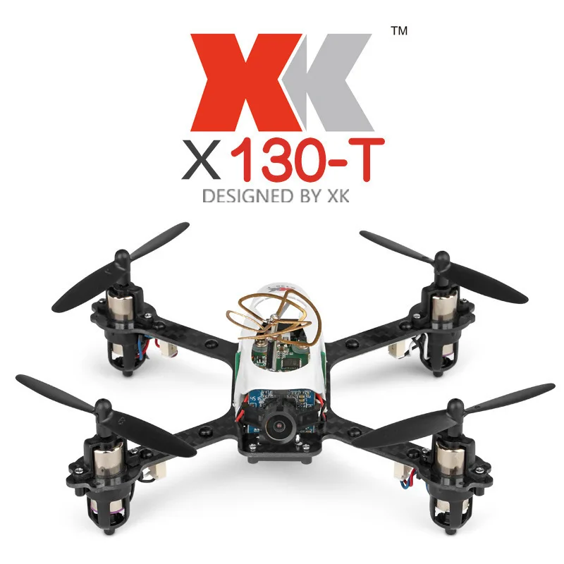 WLtoys Original XK X130-T 5.8G FPV 3D/6G Mode Racing Drone with HD Camera 2.4G 4CH Carbon Fiber Frame RTF Mini RC Quadcopter