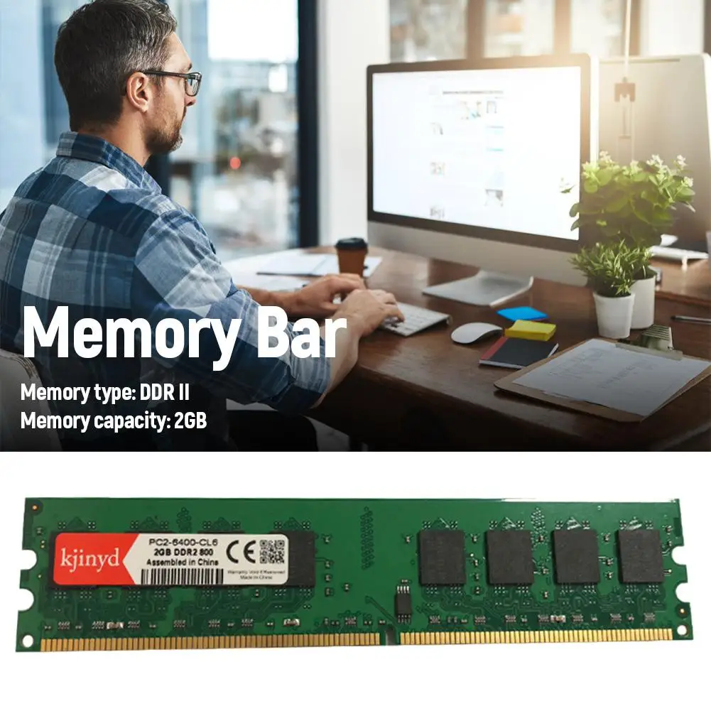 RAM Memory Bar High Quality 2GB DDR2 800MHZ PC2-6400 240PIN RAM For AMD CPU Motherboard Desktop RAM Memory Bar High Quality 2GB DDR2 800MHZ PC2-6400 240PIN RAM For AMD CPU Motherboard Desktop