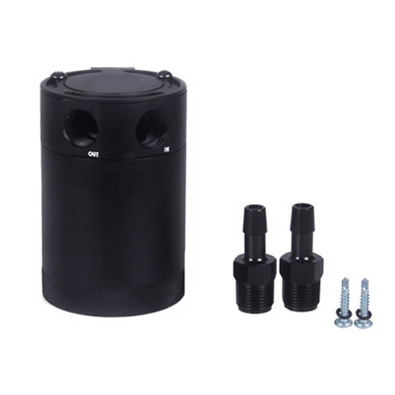 

High quality Tank Oil Separator Billet Aluminum Baffled Oil Catch Can Tank Oil Separator