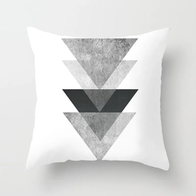 Black White Geometric Nordic Pillowcase Sofa Car Waist Throw Pillow Cushion Cover Case Home Decorative Pillow Covers 10 Color