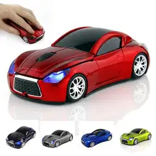 Новинка 2,4 ГГц Беспроводная оптическая мышь Форма автомобиля мыши+ USB приемник для ПК ноутбука