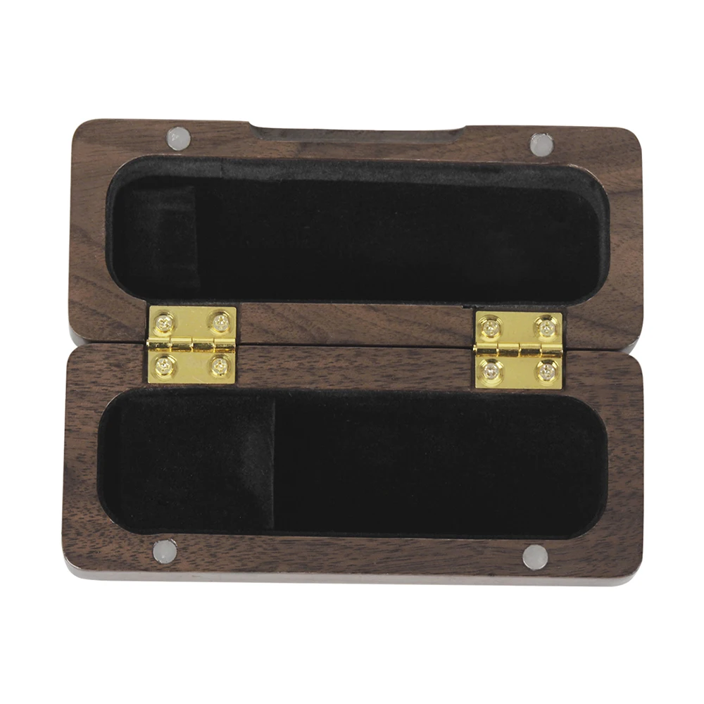 Wooden Saxophone Mouthpiece Holder Sax Mouthpiece Case Box Solid Wood