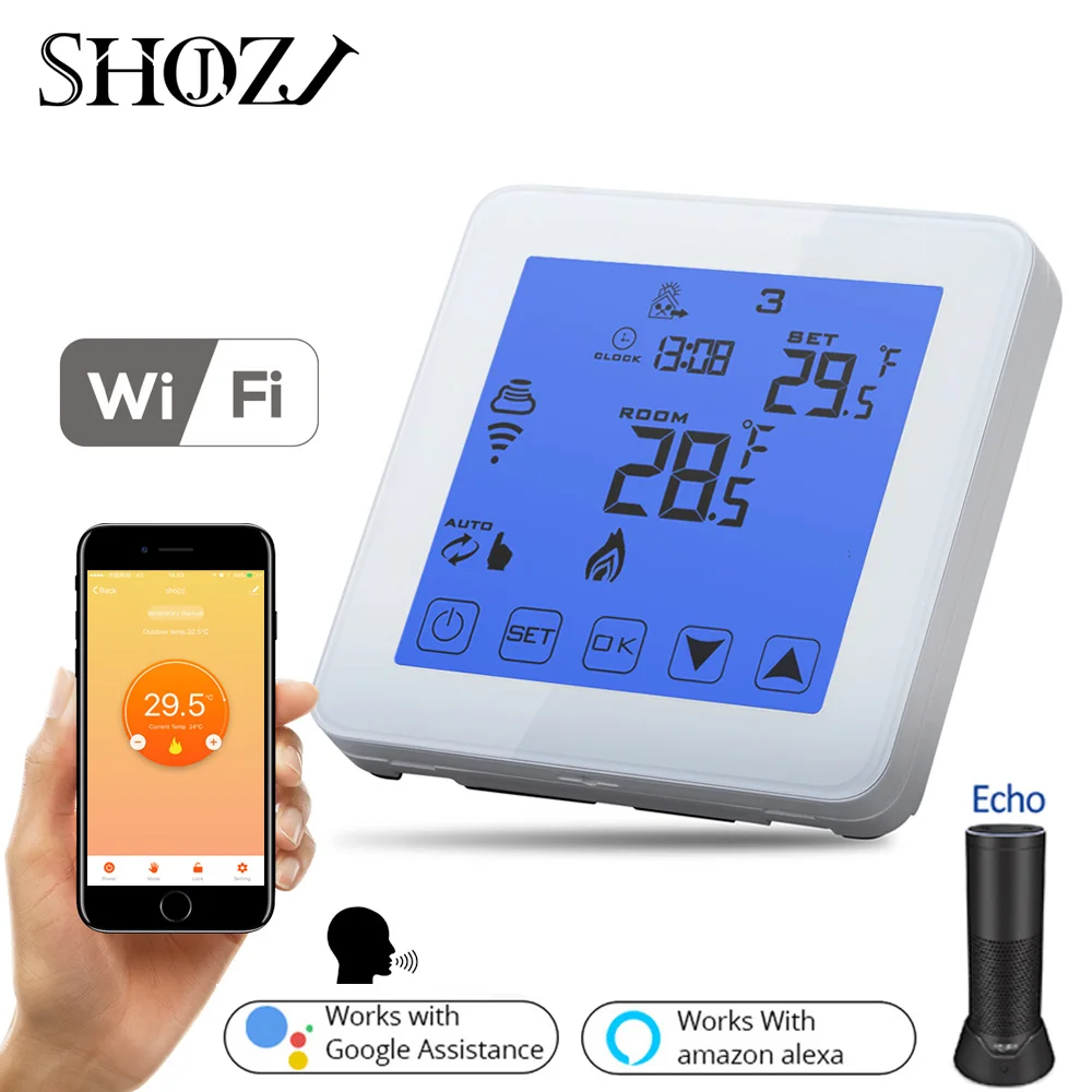 TUYA Smart Home Wifi Energy Saving Thermostat Programmable ...