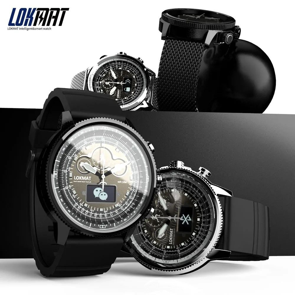 LOKMAT Bluetooth Smart Watch Sport Waterproof pedometers Information Reminder digital men clock smartwatch for ios Android phone LOKMAT Bluetooth Smart Watch Sport Waterproof pedometers Information Reminder digital men clock smartwatch for ios Android phone