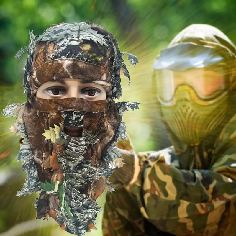 

Full Face Mask Hood Hunting Fishing Scarf Balaclava Outdoor Cycling Hiking Warm Quick-dry 3D Bionic Camouflage Face Mask Hat