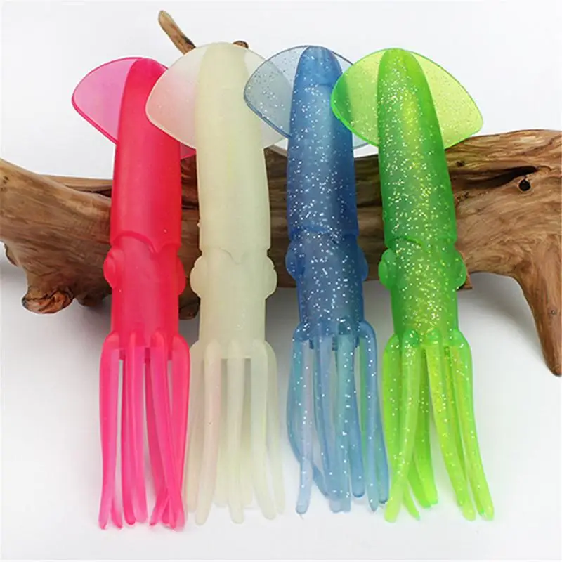 

Luminous Colorful Squid Bait - Large Luminous Bait - Lure Bait Outdoor Fishing Gear good quality cheap price useful tools
