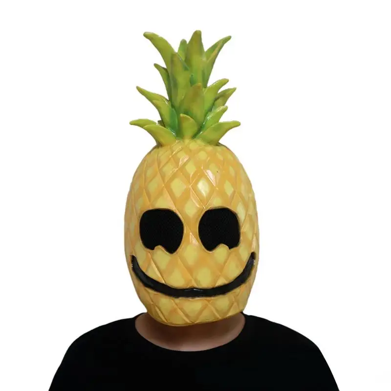 

Pineapple Masks Latex Full Headgear Festivals Party Halloween Games Bars Masquerade Masks Funny Masks Supplies Accessories