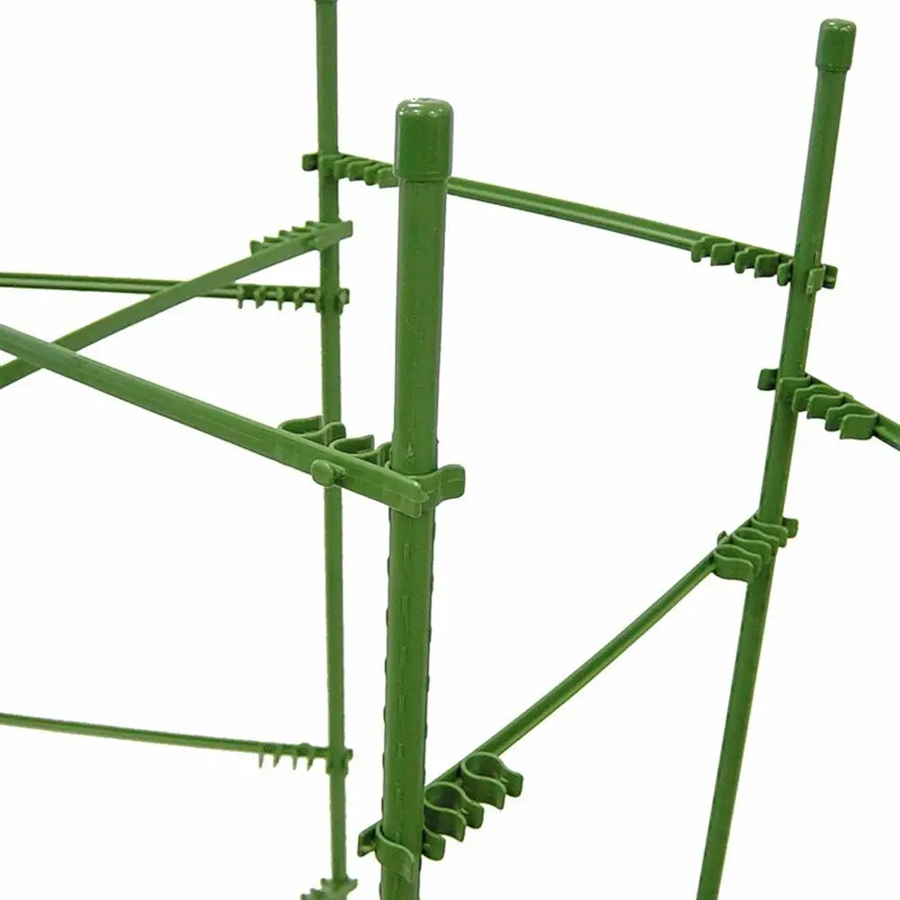 10Pcs Trellis Connectors Stake Arms for Tomato Cage Expandable Trellis Connectors Connecting Plastic Tube Cucumber Tomato Climbing Vine Support Rod Pillar Set