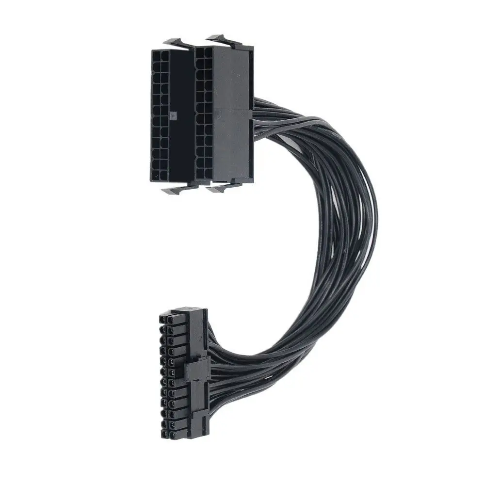 Сплиттер источника питания двойной блок кабель адаптер 24 Pin 20 + 4 ATX материнской