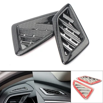 

Carbon Fiber Style Auto Car Styling Dashboard AC Air Vent Outlet Trim Decoration For Honda Civic 2016 2017 ABS Plastic