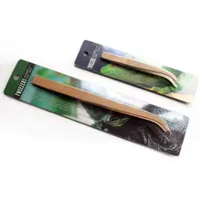 Hohe qualität Reptil Holz Pinzette Clips fütterung werkzeuge Frosch Spinne Werkzeug Wurf Terrarium Reinigung und Fütterung für Drop Schiff