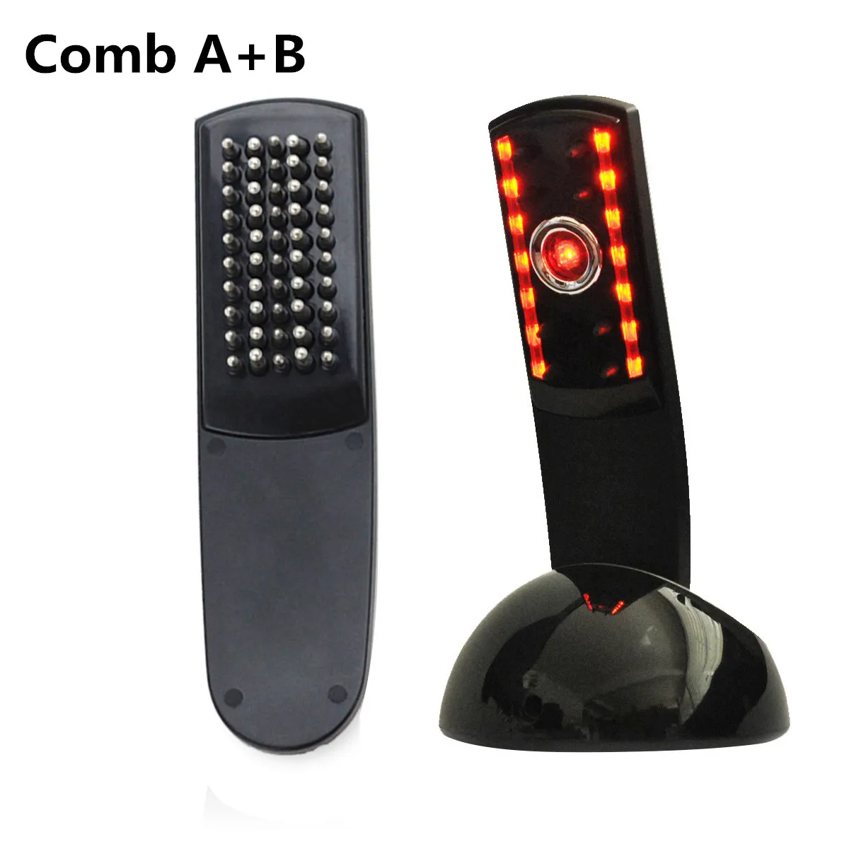 

2Pc Micro Current Laser Massage Comb Set Hair Massage Comb Equipment Hair Growth Treatment Hair Grow Brush Kit Hair Loss Therapy