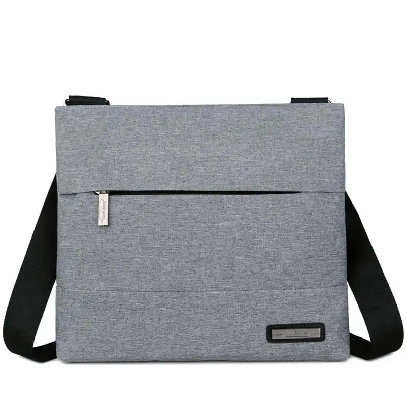 Large New Mens Black Backpack Nylon Shoulderbag Crossbody Briefcase Office Bag