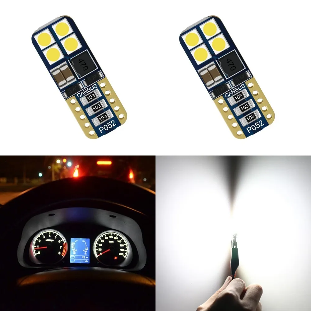 

1 Piece T10 Led Bulbs Led Lamp T10 Wedge 3030 8smd Interior Lights 10-30V Clearance Lights Reading Lamp
