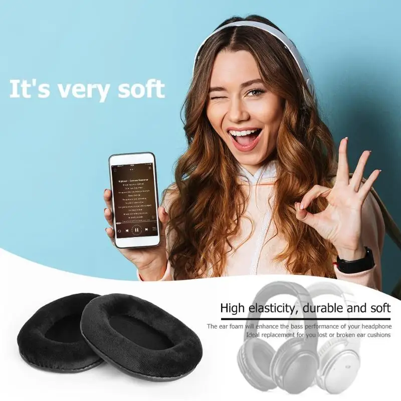1 пара сменные амбушюры подушки пены Чехол для Audio Technica ATH M50 наушники|Аксессуары