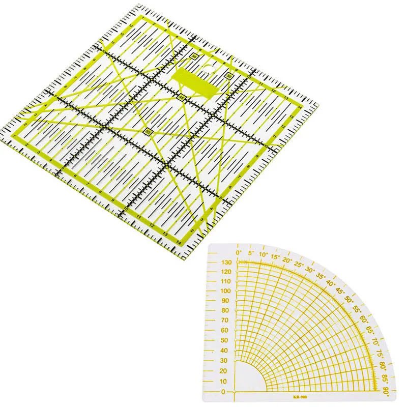 Квадратный вентилятор форма шитье Искусство ремесло лоскутное линейка портной метраж ткань режущие линейки DIY ручной инструмент швейные инструменты аксессуары