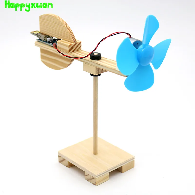Happyxuan DIY Модель ветровой турбины Наборы малыш научные эксперименты проектов