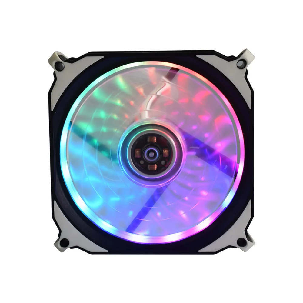 Geek 12 см RGB светодиодный свет чехол для компьютера Вентилятор охлаждения