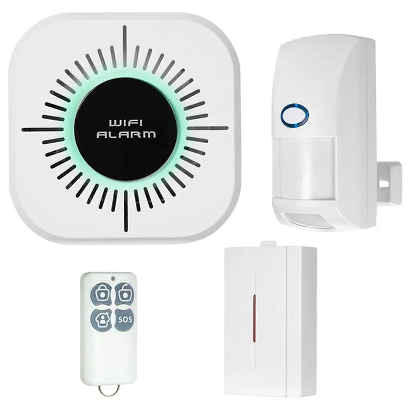 

433MHz Wireless WIFI Home Burglar Security Alarm System Pet Immune PIR Motion Sensor Detector Kit Smart Phone App Control