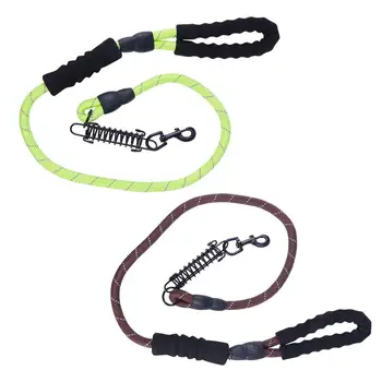 

Safety Dog Leash Shock Absorption Fashion Comfortable Nylon Dog Rope Leash with Soft Handle for Pet Dogs Puppy