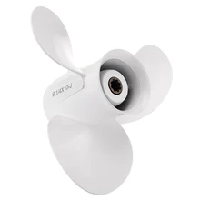 63V-45945-00-EL Алюминиевый сплав 9 1/4x10 лодочный подвесной Пропеллер для Yamaha 9,9-15HP 3 Лопасти R Вращение Белый 8 шлицевой зуб