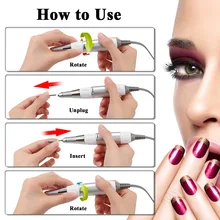 30 Вт 30000 об/мин Беспроводная электрическая дрель для ногтей Набор Полировщик для ногтей глазировочная машина педикюр и маникюрная пилка набор для ухода