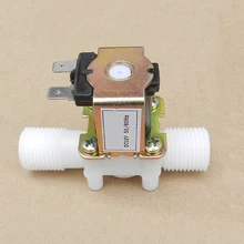DC12V/DC 24 V/AC220V Пластик Электрический магнитный N/C электромагнитный клапан нормально впускную водопроводную переключатель потока