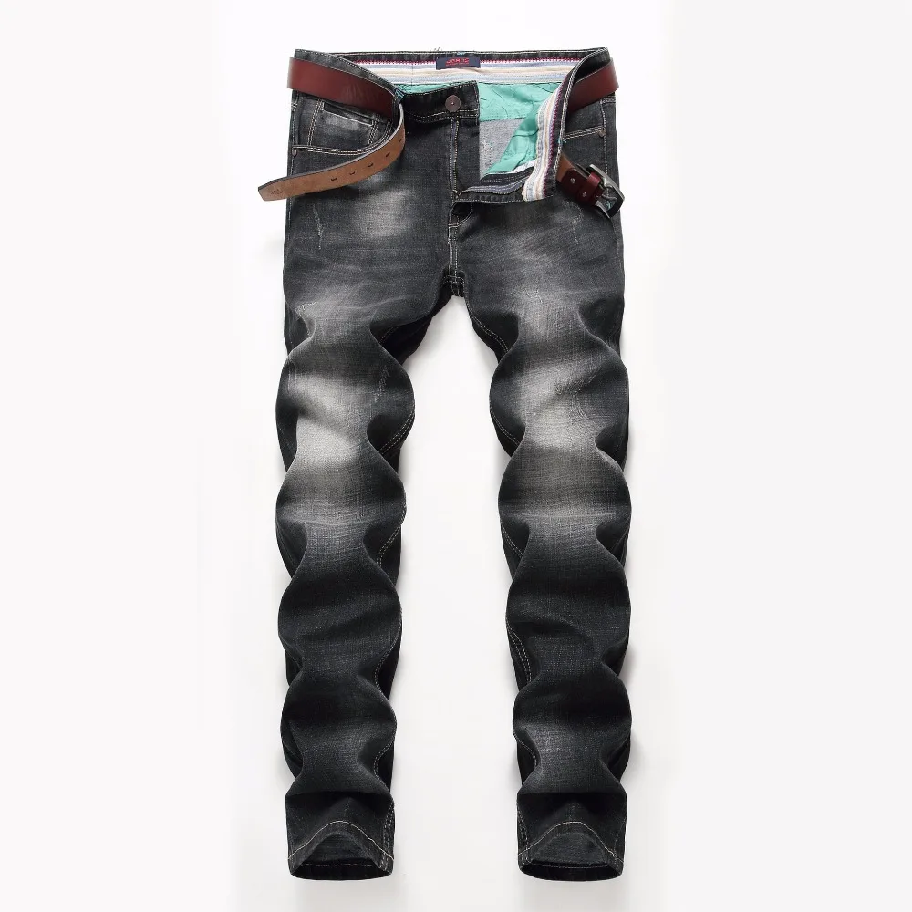 

2019 Brand factory designer slim fit fashion ripped knee Grey torn cool damaged Hole biker jeans pants for men Free shipping