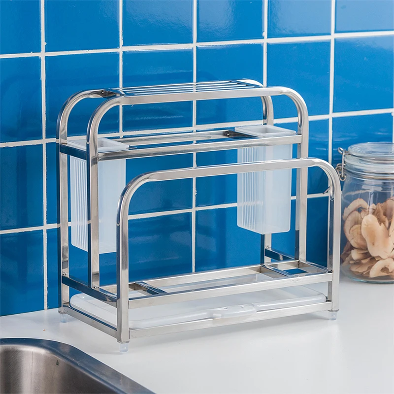 ORZ المطبخ ألواح تقطيع المنظم صخرة لإحماء السكين مع Drainboard السكاكين أدوات المائدة حامل اكسسوارات المطبخ تخزين DryingRack