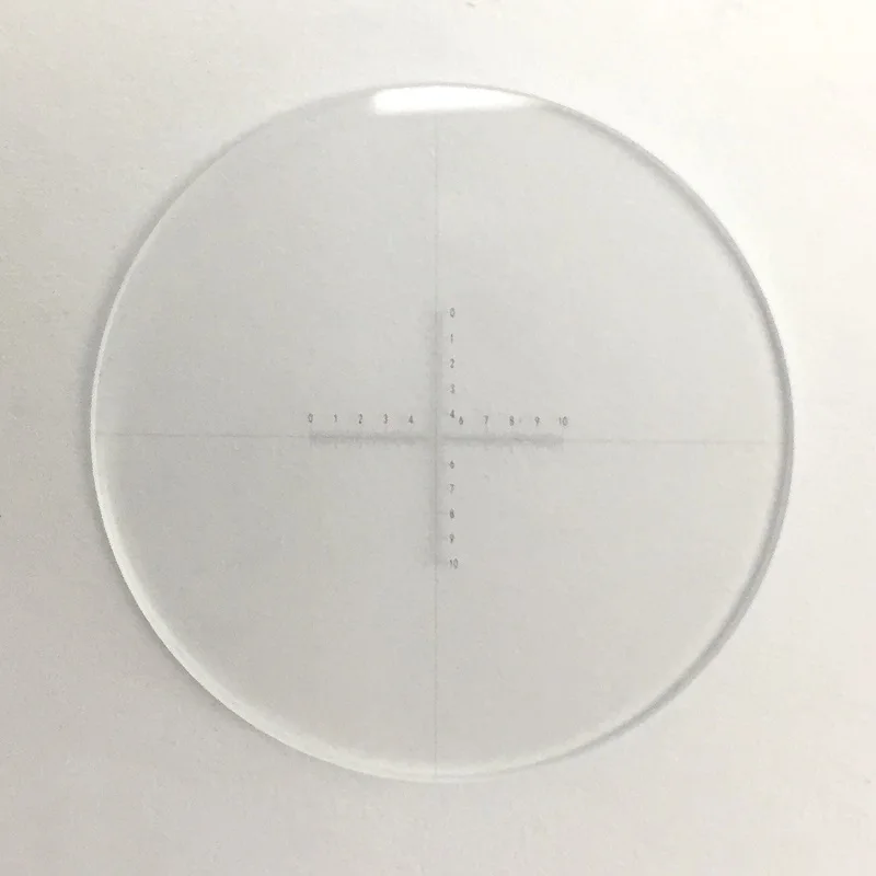DIV 0.1mm Eyepiece Micrometer X=Y=10mm Cross Ruler Scale Calibration for Olympus and Other Microscopes Diameter 20.4mm 24mm 29m
