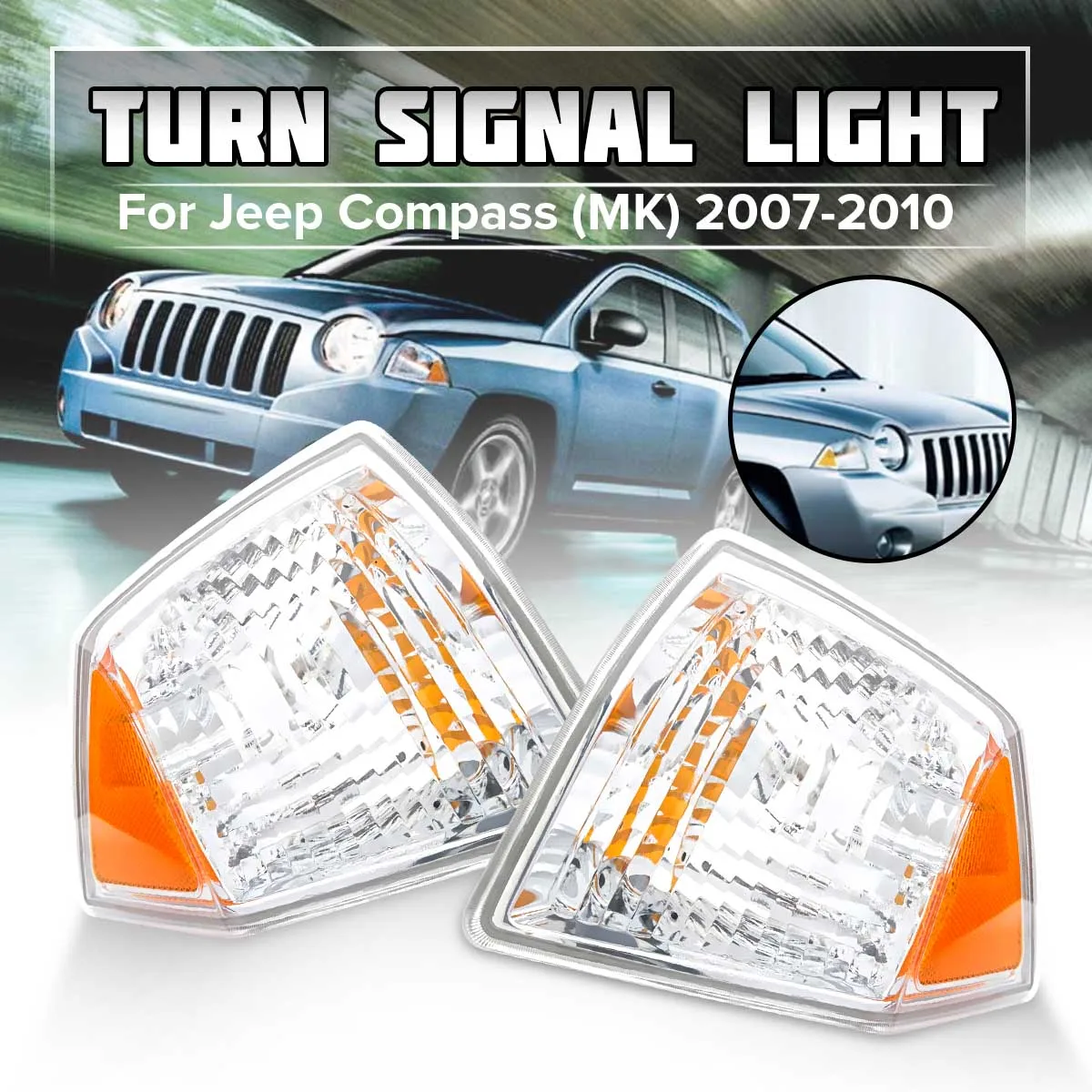 Car Styling Side Marker Parking Turn Signal Corner Light Left Side For