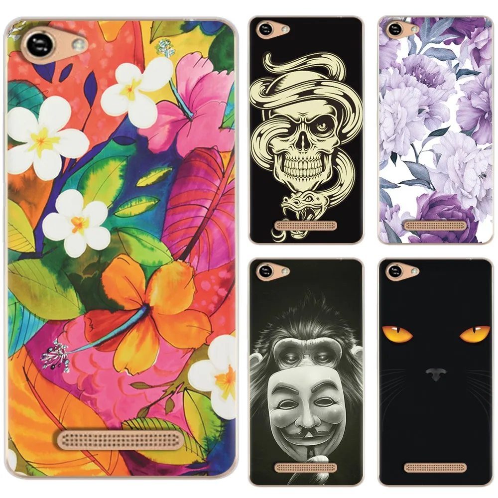 

Soft Phone Case For Itel P11/ Itel P12 TPU Silicone Cover Colorful Pattern Colorful Painted Transparent Case