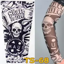 6 шт. рукав татуировки бесшовные рукава для катания на улице ледяной рукав веломайка крышка УФ Защита от солнца Баскетбол Волейбол Бег