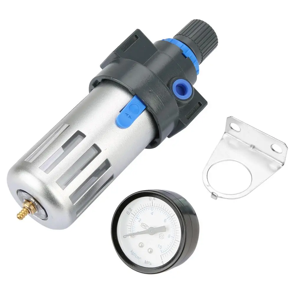 

Air Source Gas Treatment Unit Filter Pressure Regulator Valve With Gauge