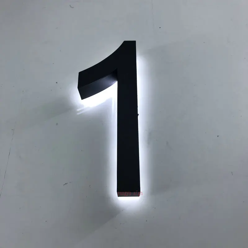 Пользовательские 3d светодиодные Номера дома наружные номера головы лампы двери номера