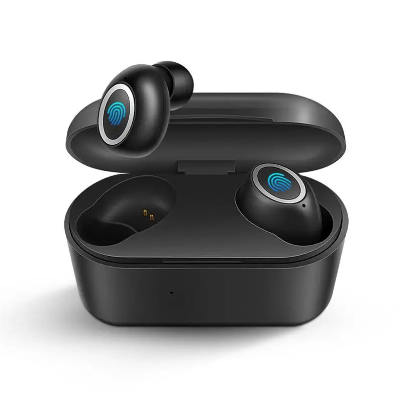 

TWS Touch Control Wireless Headset 5.0 True Stereo Earbuds Sports Earphones With Charging Compartment Automatic Connection White