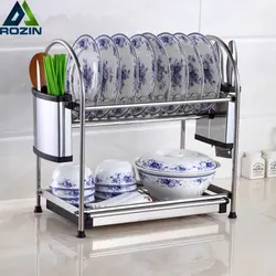 Настольный домашний кухонный Органайзер держатель для хранения посуды сливной стеллаж кухонный шкаф для хранения из нержавеющей стали
