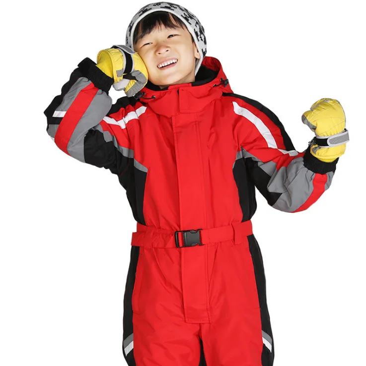  Children Kids ski Snowsuit jumpsuit snowboard jacket coat  girl boy teen sportswear Russia winter pants set outfit clothing