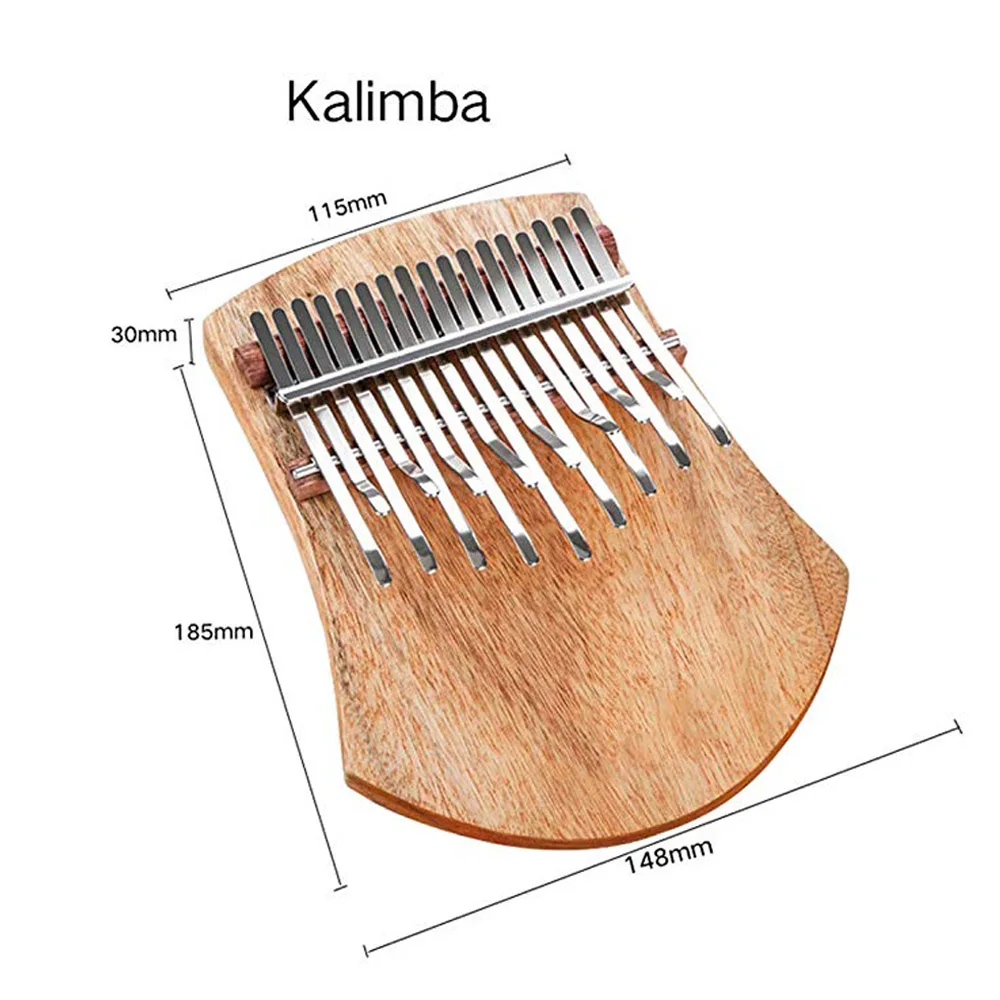 GECKO Kalimba 17 клавиш большой палец пианино Mbira инструмент с мелодией Молот камфора