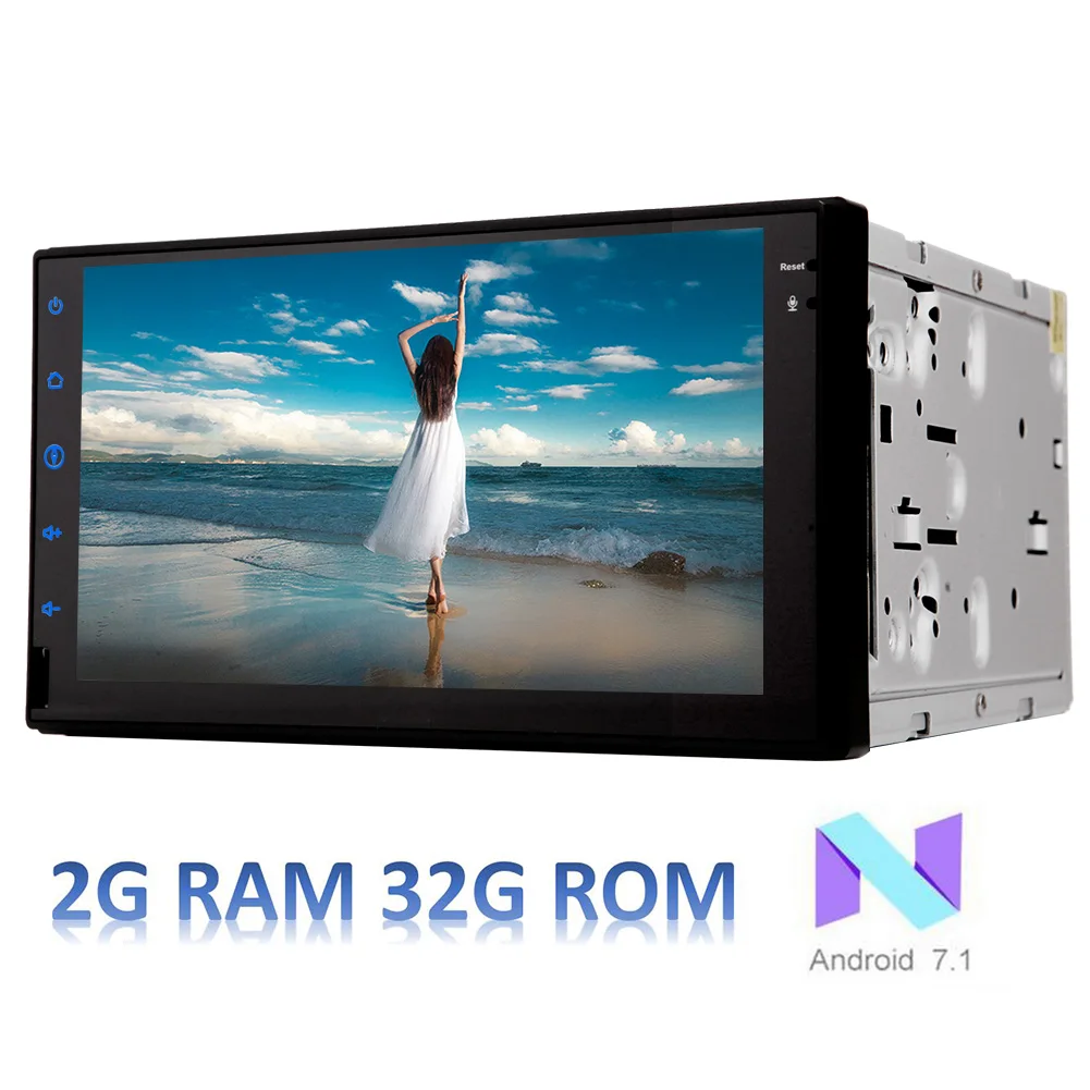 Perfect Eincar 7 inch Touch Screen Android 7.1 Octa Core Car Radio Stereo In Dash Head Unit Double Din GPS Navigation 1080P Bluetooth 5