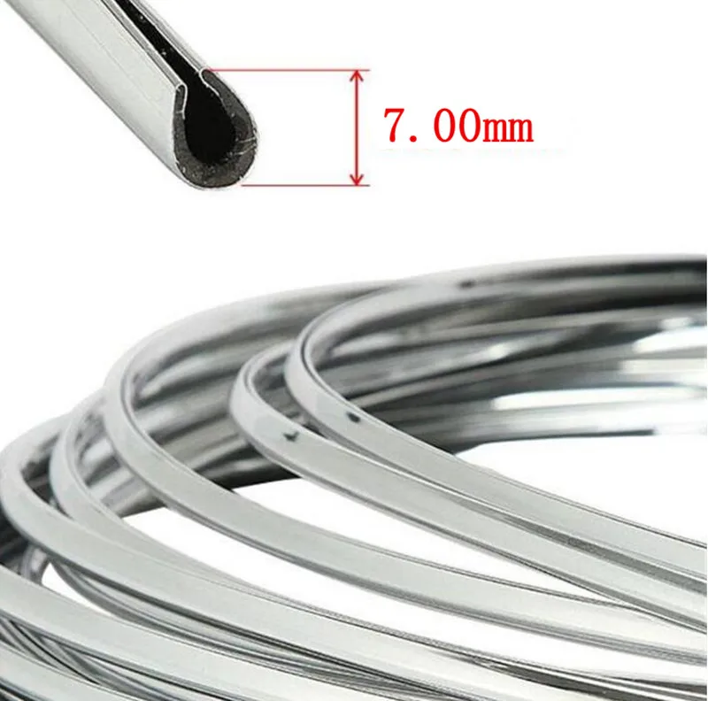 

4m U Shape DIY Car Interior Air Vent Grille Switch Rim Trim Strips for opel astra g scirocco nissan qashqai j11 ford mondeo mk4