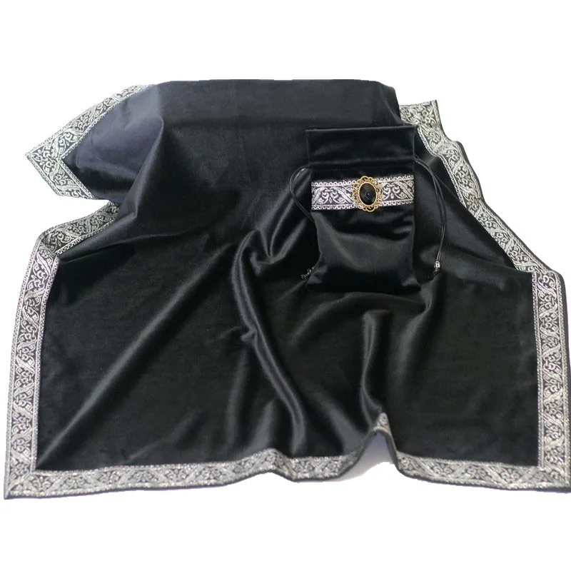 

Altar Tarot Table Cloth With Divination Cards Bag Wicca Square Tablecloth Pouch