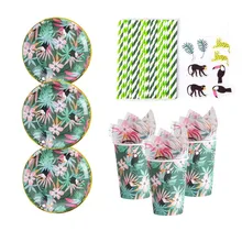 Hawaiian Jungle Party Animal Decorations Disposable Party Tableware Paper Plate Cups Straws Napkins Birthday Party Baby Shower Hawaiian Jungle Party Animal Decorations Disposable Party Tableware Paper Plate Cups Straws Napkins Birthday Party Baby Shower
