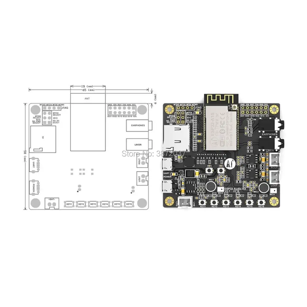 ESP32 A1S Aduio Kit WiFi Bluetooth модуль серийный к Аудио развитию|Модули для умного дома| |